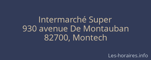 Intermarché Super