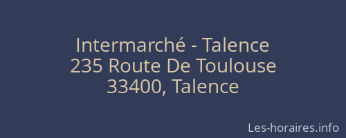 Intermarché - Talence