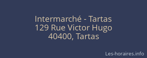 Intermarché - Tartas