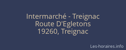 Intermarché - Treignac