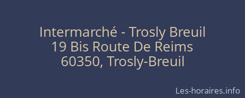 Intermarché - Trosly Breuil