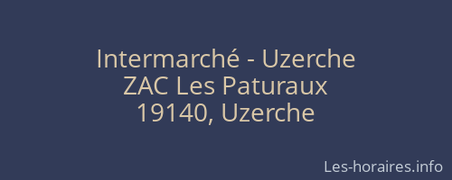 Intermarché - Uzerche