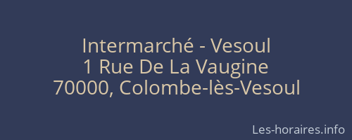 Intermarché - Vesoul