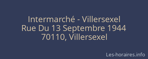 Intermarché - Villersexel