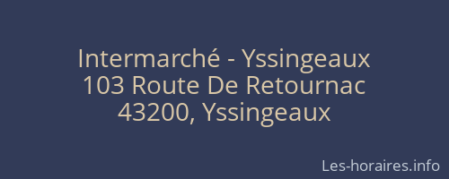 Intermarché - Yssingeaux