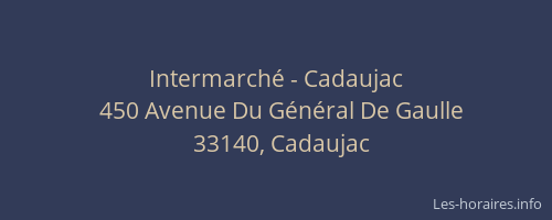 Intermarché - Cadaujac