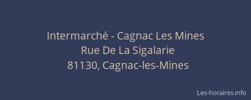 Intermarché - Cagnac Les Mines