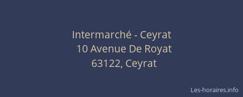 Intermarché - Ceyrat