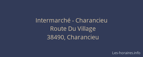 Intermarché - Charancieu