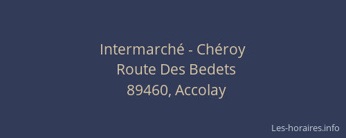 Intermarché - Chéroy