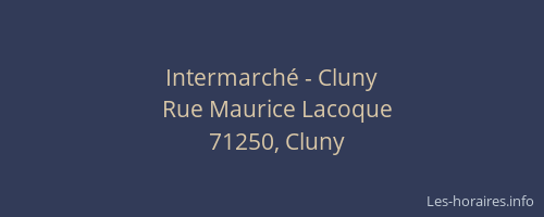Intermarché - Cluny