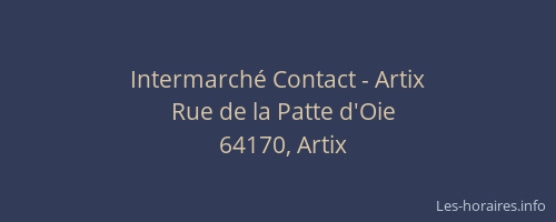 Intermarché Contact - Artix