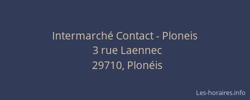 Intermarché Contact - Ploneis