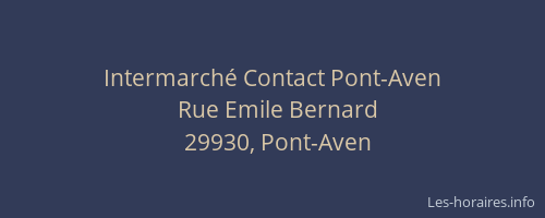 Intermarch&eacute; Contact Pont-Aven