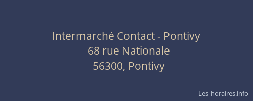 Intermarché Contact - Pontivy