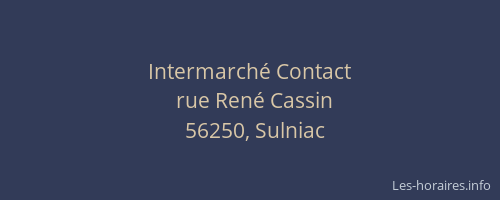 Intermarch&eacute; Contact