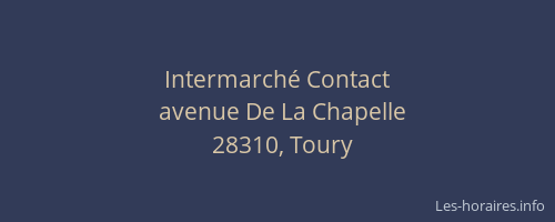 Intermarch&eacute; Contact
