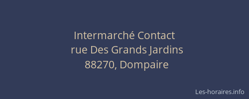 Intermarch&eacute; Contact