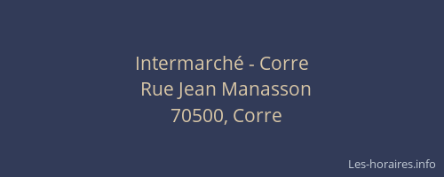 Intermarch&eacute; - Corre