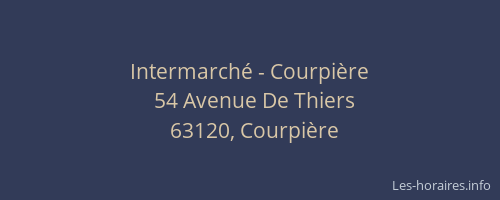 Intermarch&eacute; - Courpi&egrave;re