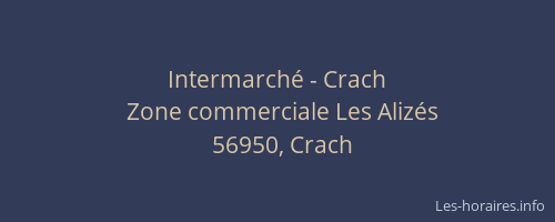 Intermarch&eacute; - Crach