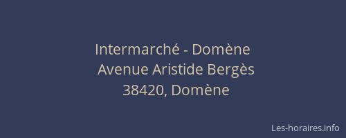 Intermarché - Domène