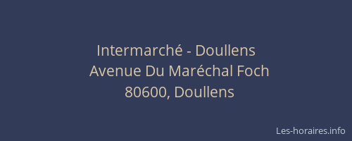 Intermarché - Doullens