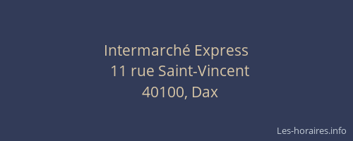Intermarch&eacute; Express