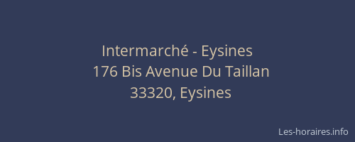 Intermarché - Eysines