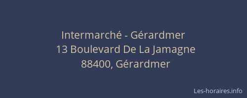 Intermarché - Gérardmer