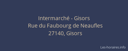 Intermarché - Gisors