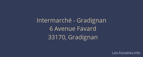 Intermarch&eacute; - Gradignan