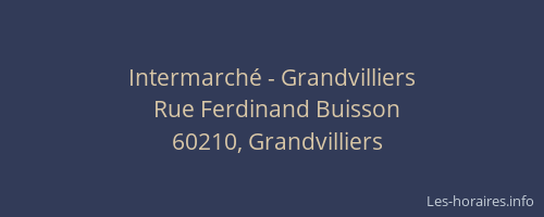 Intermarché - Grandvilliers