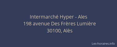 Intermarch&eacute; Hyper - Ales