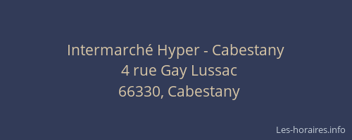 Intermarché Hyper - Cabestany