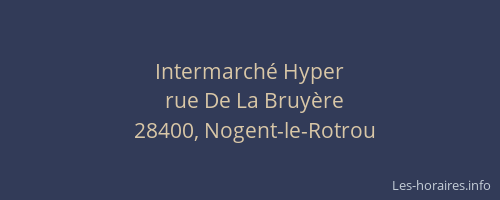 Intermarch&eacute; Hyper
