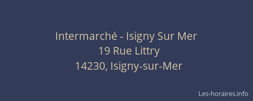 Intermarché - Isigny Sur Mer