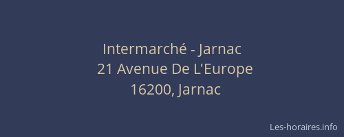 Intermarché - Jarnac