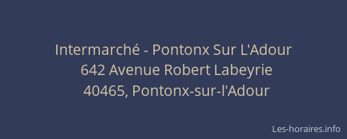 Intermarché - Pontonx Sur L'Adour