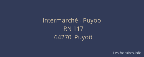 Intermarché - Puyoo