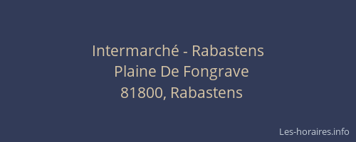 Intermarché - Rabastens