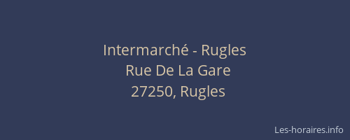 Intermarché - Rugles