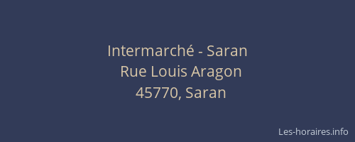 Intermarché - Saran