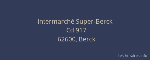 Intermarché Super-Berck
