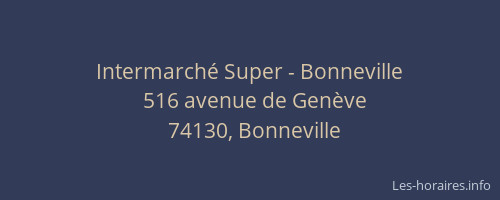 Intermarché Super - Bonneville