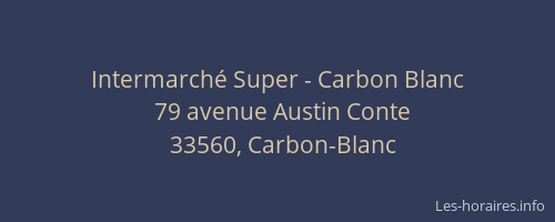 Intermarché Super - Carbon Blanc