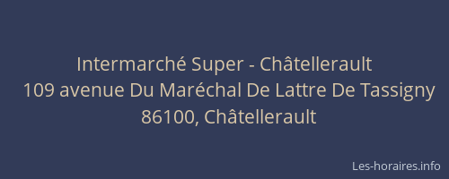 Intermarché Super - Châtellerault