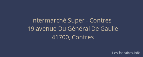 Intermarch&eacute; Super - Contres