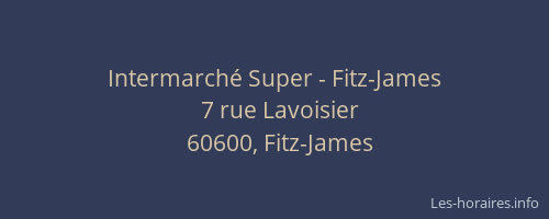 Intermarché Super - Fitz-James