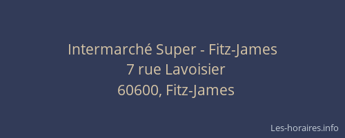 Intermarch&eacute; Super - Fitz-James